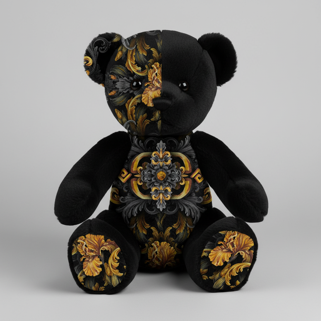 Golden Iris Elegy — Luxury Seamless Pattern for Wallpaper, Textile & Apparel | Hand-painted Premium Design