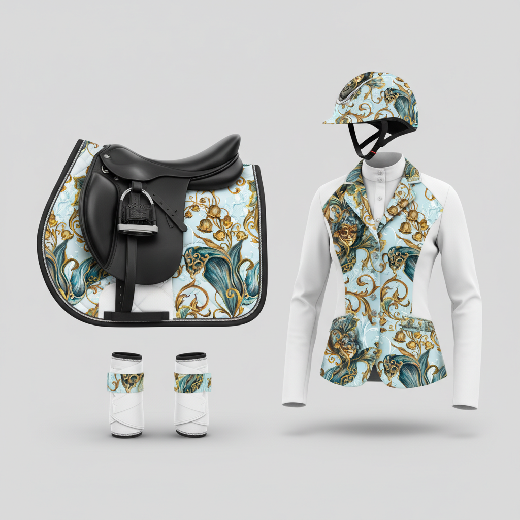 Iris Noir Dorado — Patrón de lujo sin costuras para papel tapiz, textiles y prendas de vestir | Diseño premium pintado a mano