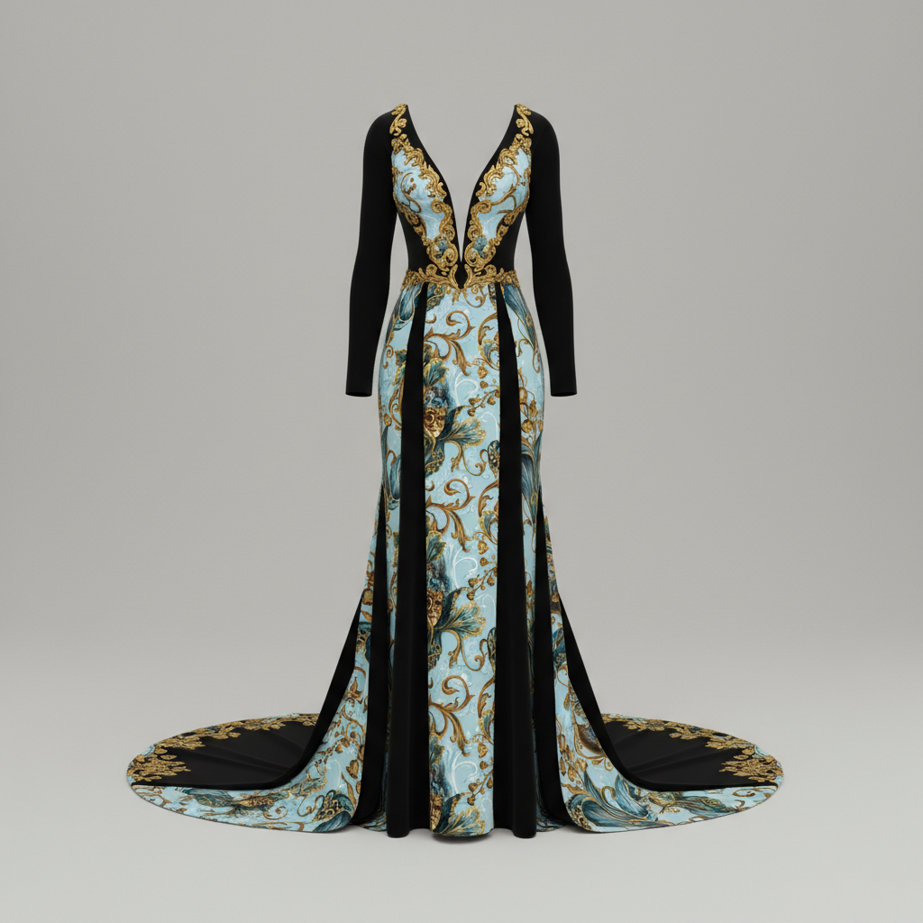 Iris Noir Dorado — Patrón de lujo sin costuras para papel tapiz, textiles y prendas de vestir | Diseño premium pintado a mano