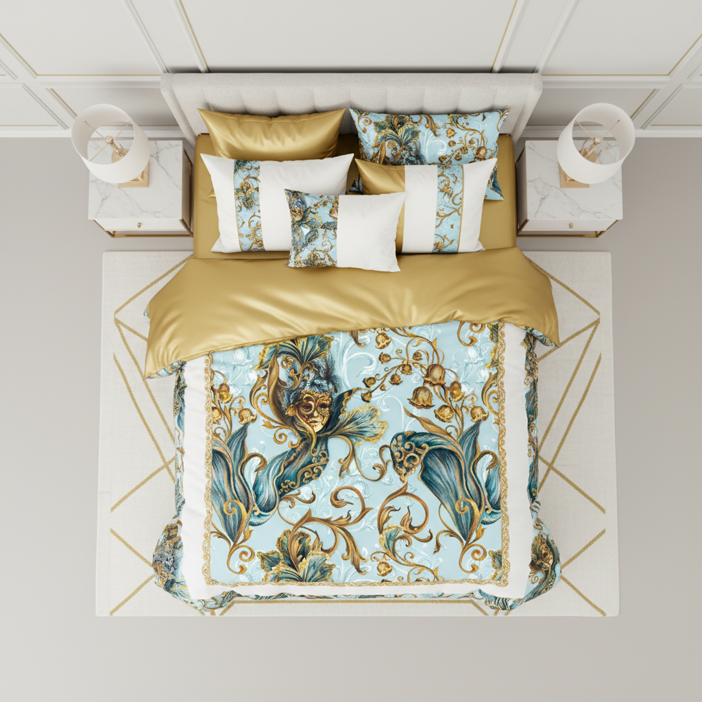 Iris Noir Dorado — Patrón de lujo sin costuras para papel tapiz, textiles y prendas de vestir | Diseño premium pintado a mano