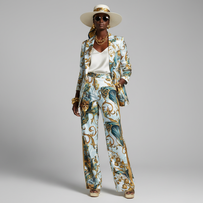 Iris Noir Dorado — Patrón de lujo sin costuras para papel tapiz, textiles y prendas de vestir | Diseño premium pintado a mano