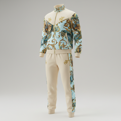 Iris Noir Dorado — Patrón de lujo sin costuras para papel tapiz, textiles y prendas de vestir | Diseño premium pintado a mano