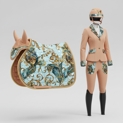 Iris Noir Dorado — Patrón de lujo sin costuras para papel tapiz, textiles y prendas de vestir | Diseño premium pintado a mano