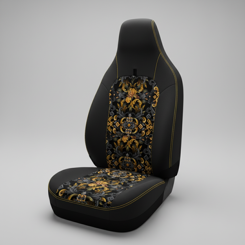 Golden Iris Elegy — Luxury Seamless Pattern for Wallpaper, Textile & Apparel | Hand-painted Premium Design