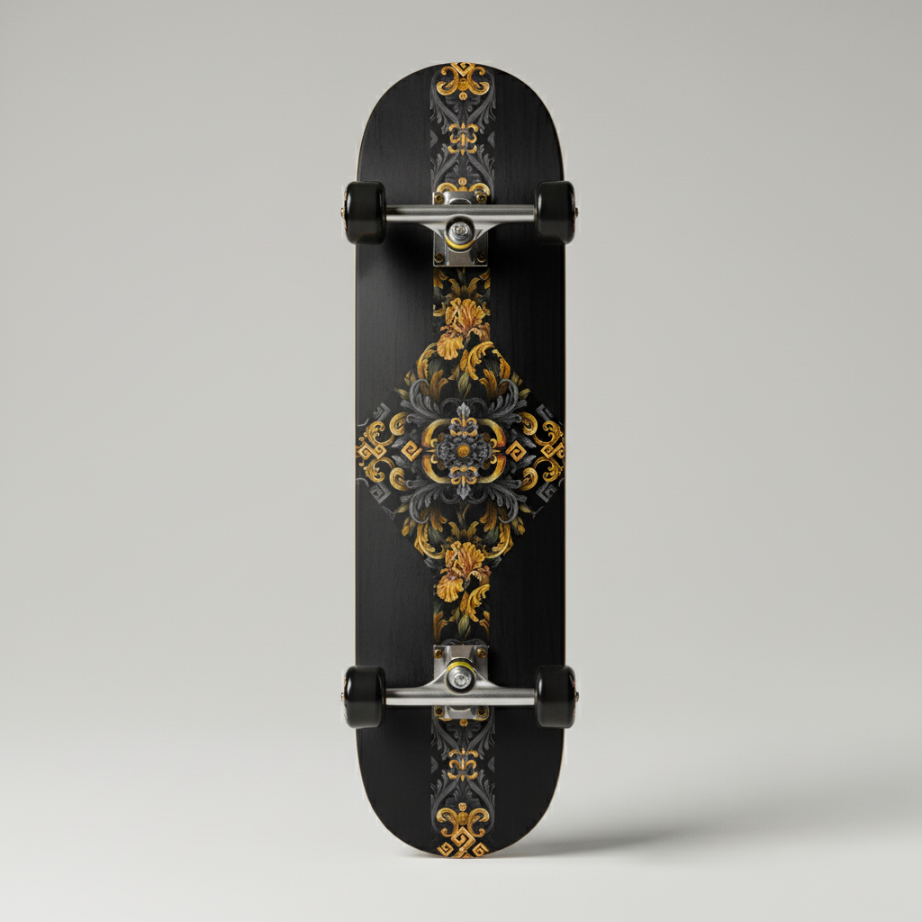 Golden Iris Elegy — Luxury Seamless Pattern for Wallpaper, Textile & Apparel | Hand-painted Premium Design