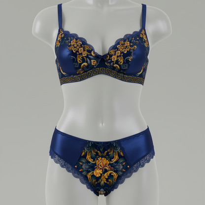 Golden Iris Elegy — Luxury Seamless Pattern for Wallpaper, Textile & Apparel | Hand-painted Premium Design