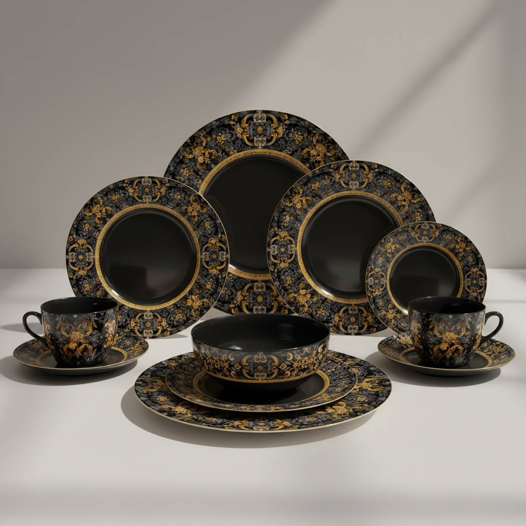 Golden Iris Elegy — Luxury Seamless Pattern for Wallpaper, Textile & Apparel | Hand-painted Premium Design