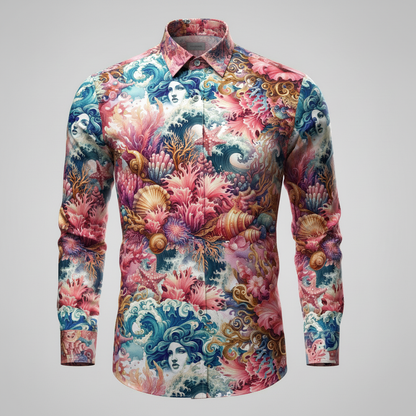 Iris Noir Dorado — Patrón de lujo sin costuras para papel tapiz, textiles y prendas de vestir | Diseño premium pintado a mano