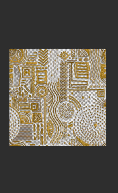 Iris Noir Dorado — Patrón de lujo sin costuras para papel tapiz, textiles y prendas de vestir | Diseño premium pintado a mano