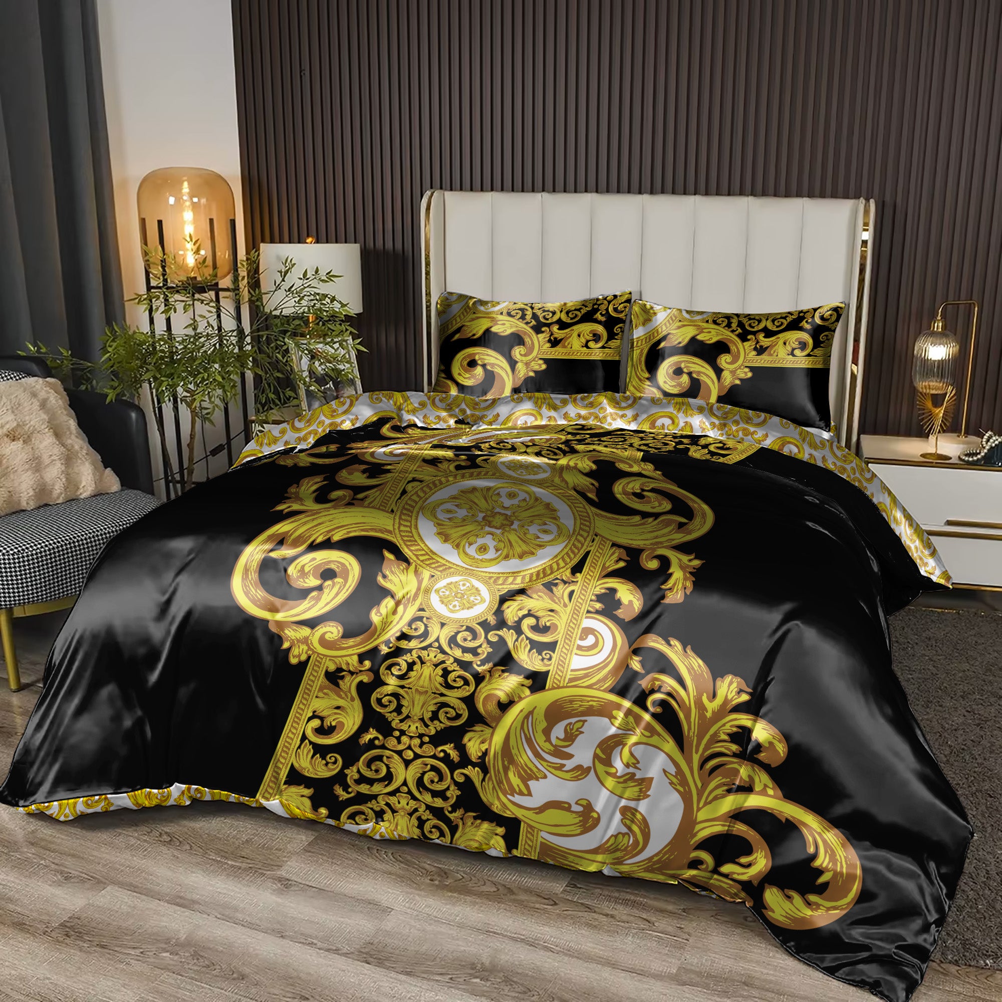 Bedding set in interior