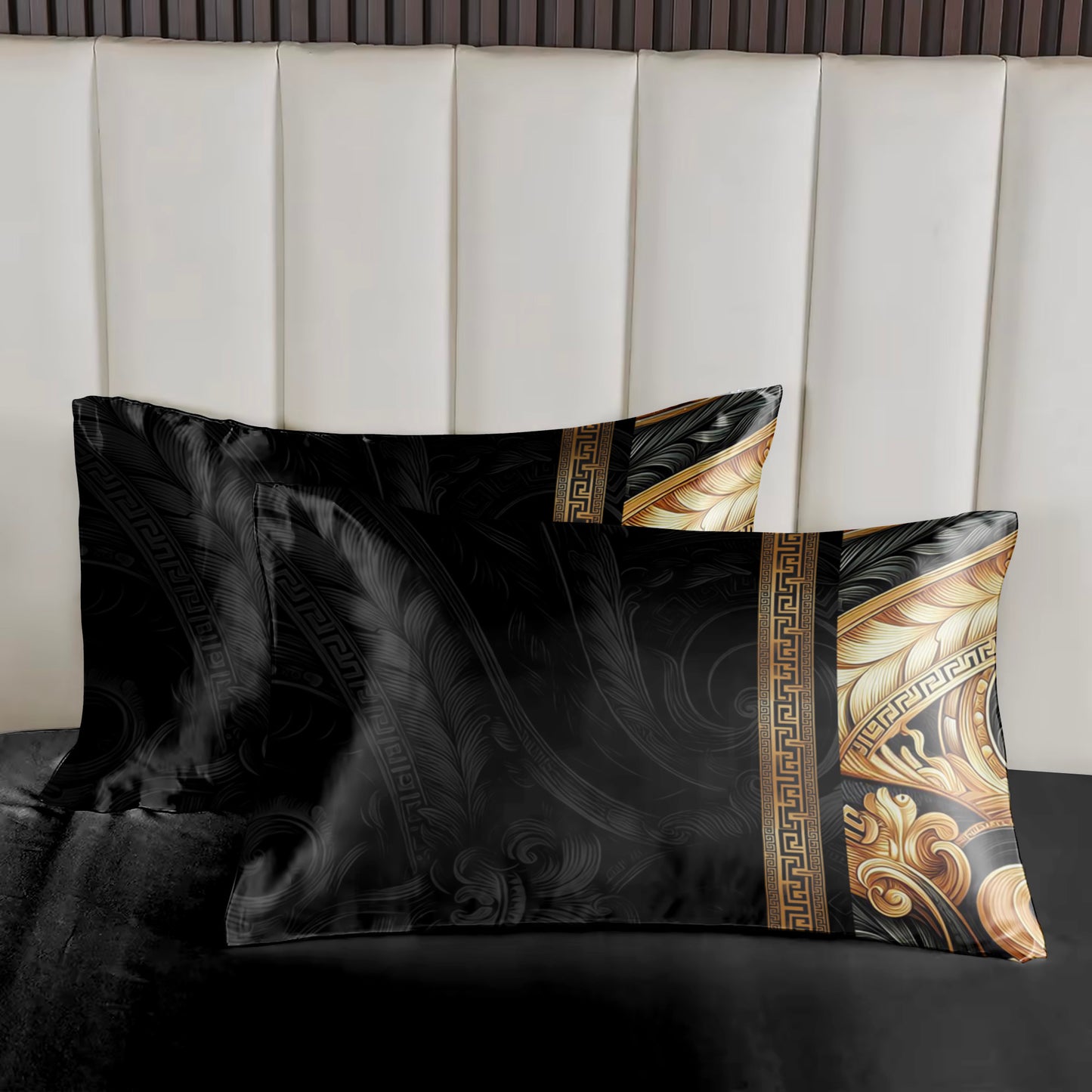 Silk Lujoso juego de cama con un romántico diseño marino, perfecto para tu casa costera • juego de 4 piezas • Diseño reversible • AU, UE, EE. UU.